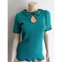 2D tricot-top turquoise