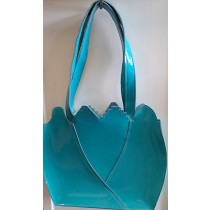 Lakleer Hollandsche daken in tulip shopper turquoise