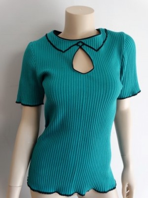 2D tricot-top turquoise
