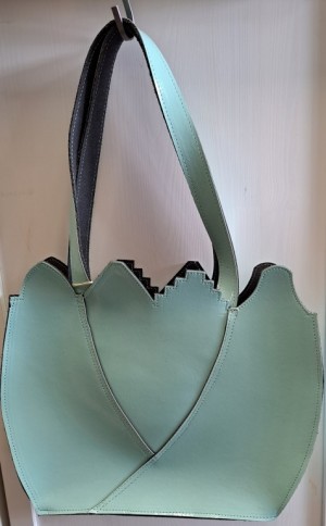 Lakleer Hollandsche daken in tulip shopper mint