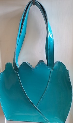 Lakleer Hollandsche daken in tulip shopper turquoise