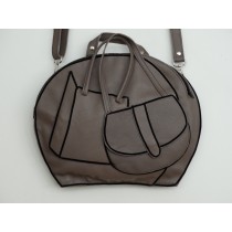 Louisianna leer Taupe